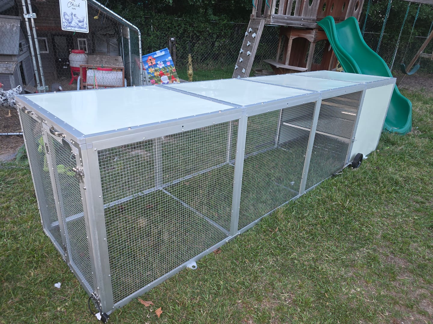 Customer photo review of Mobile Chicken Coop / Chicken Tractor