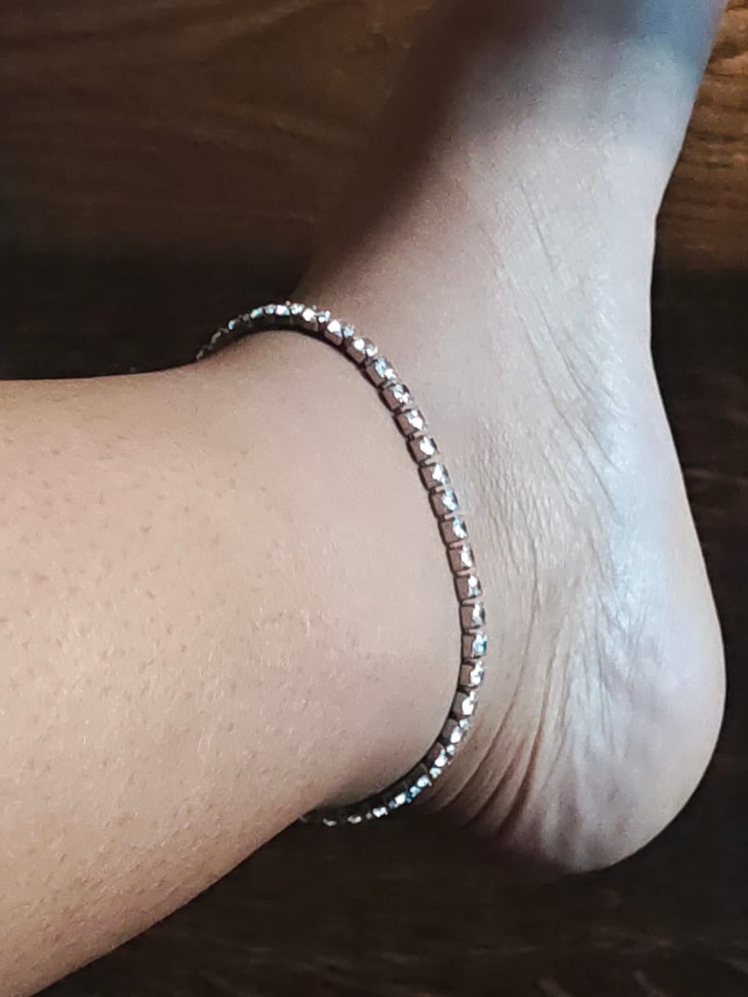 Customer photo review of Tennis Anklet - 4mm