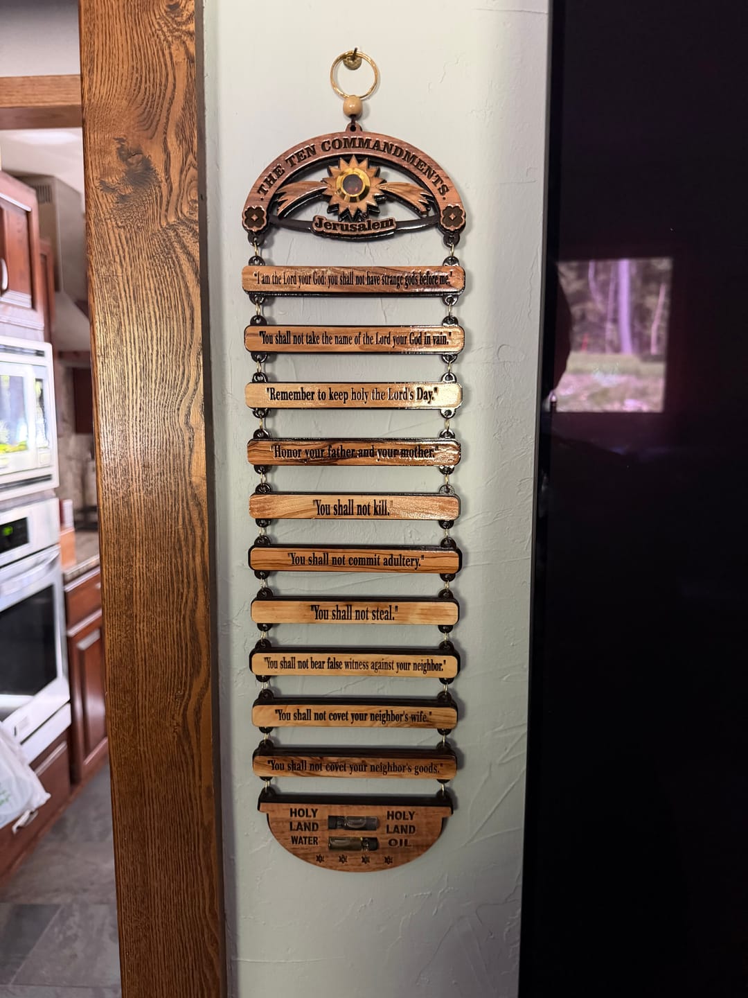 Customer photo review of Ten Commandments from the Holy Land Wall Hanging