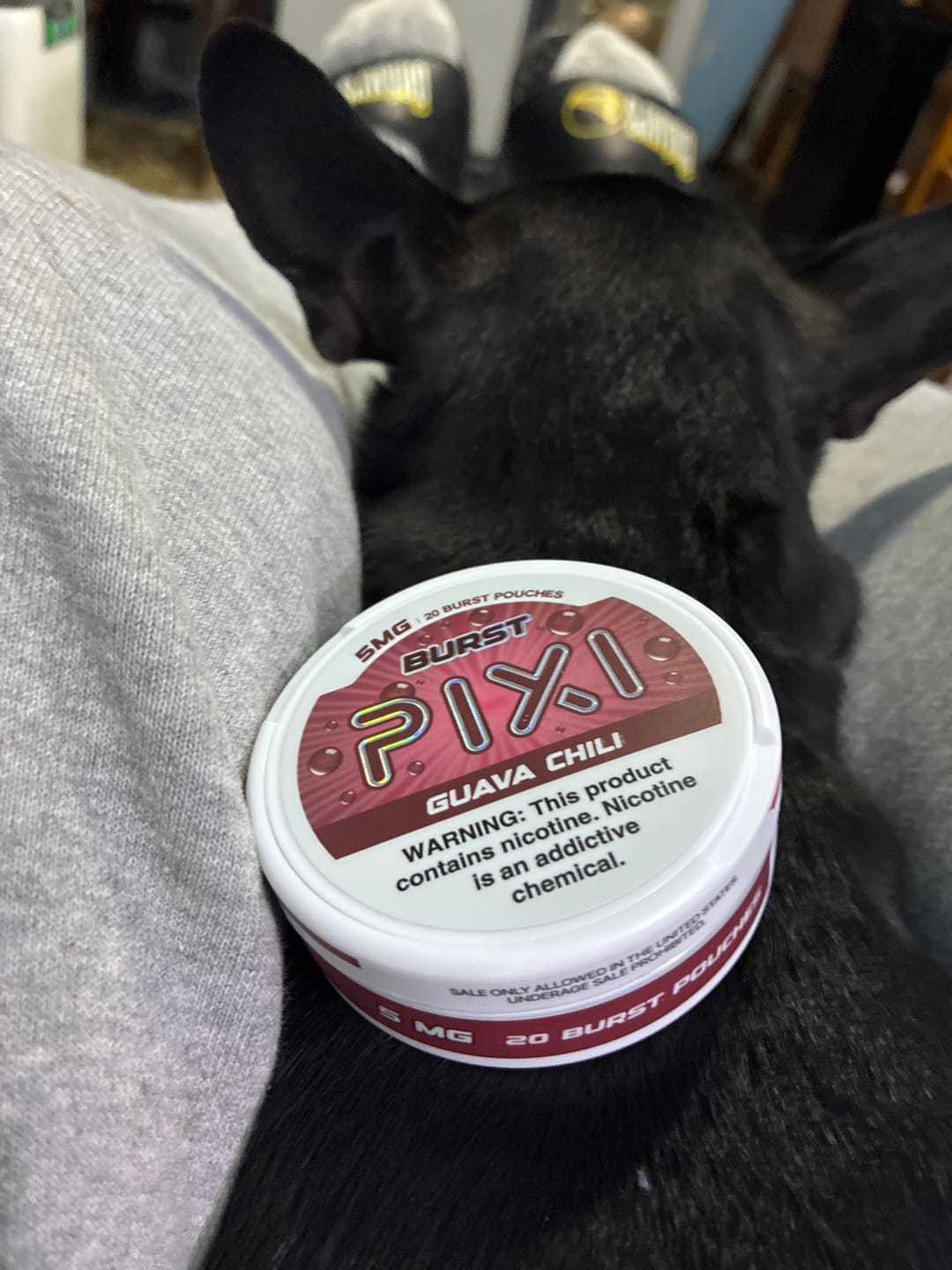 Customer photo review of Burst Nicotine Pouches