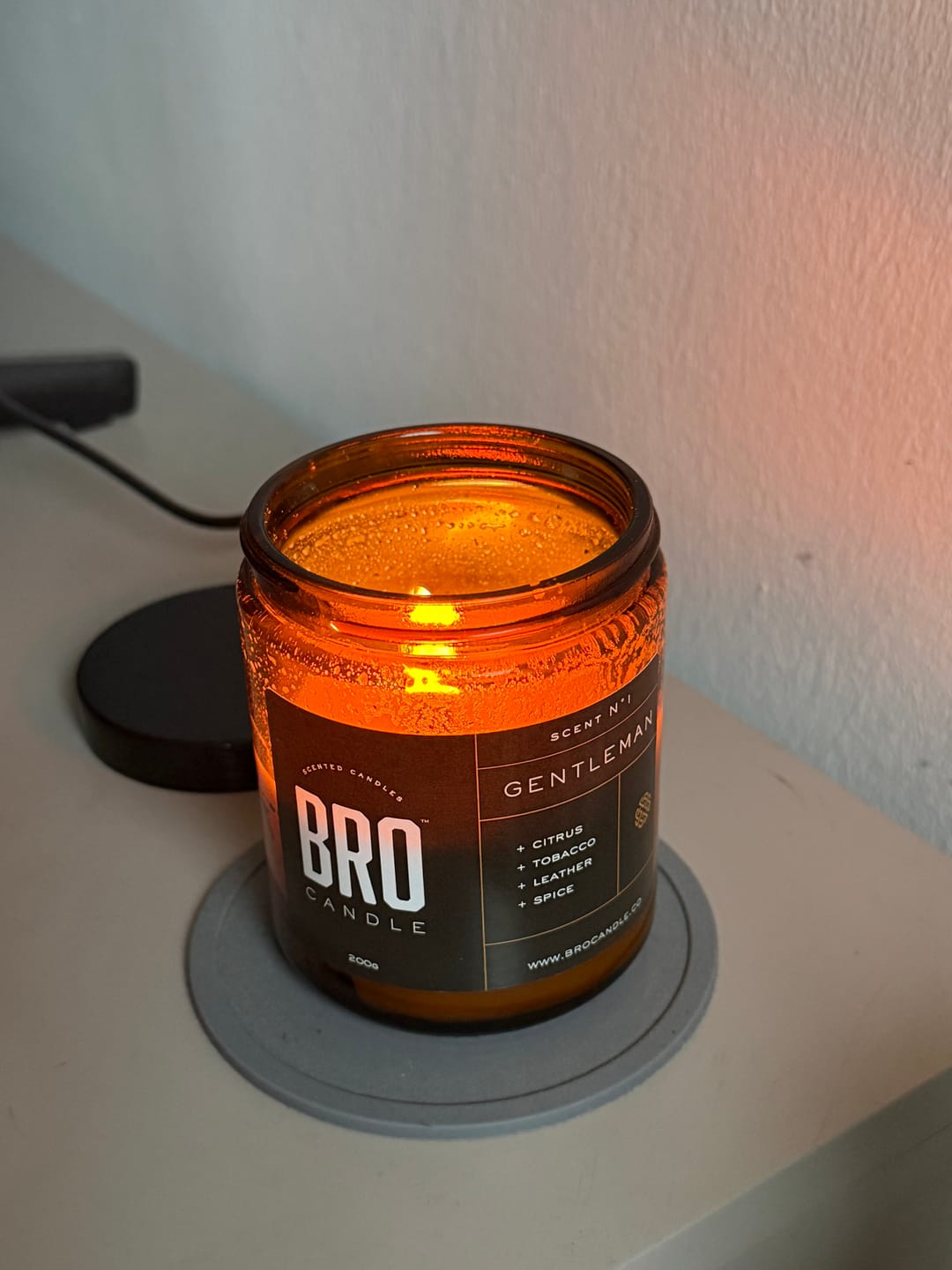 Customer photo review of The Gentleman Candle