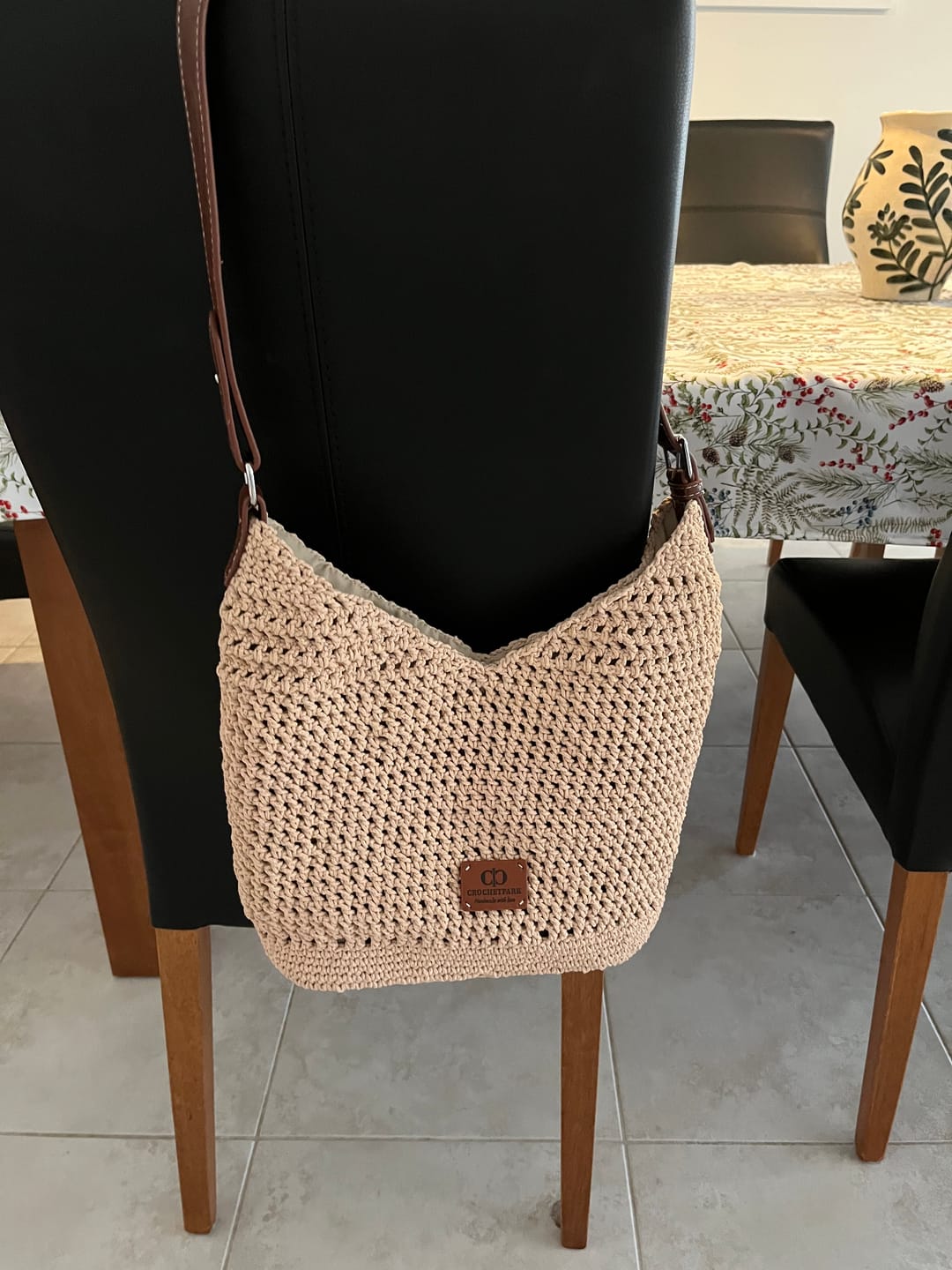 Customer photo review of CrochetPark™ Haven Hobo crochet kit
