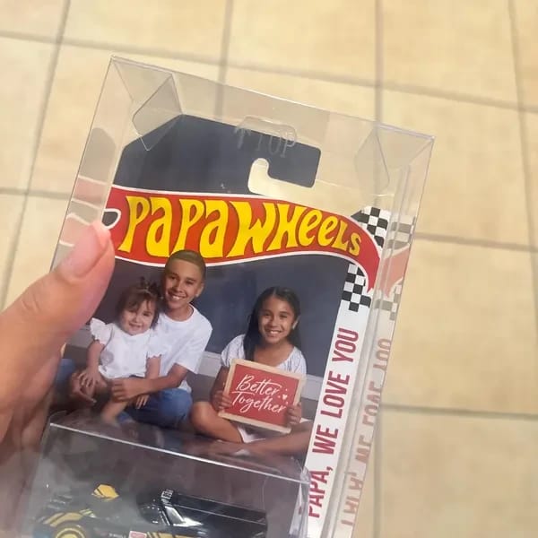 Customer photo review of Personalized Lover's Toy Dream Car Dad's Toy Dream Car Packaging Best Gift for Dad,Husband,Boyfriend