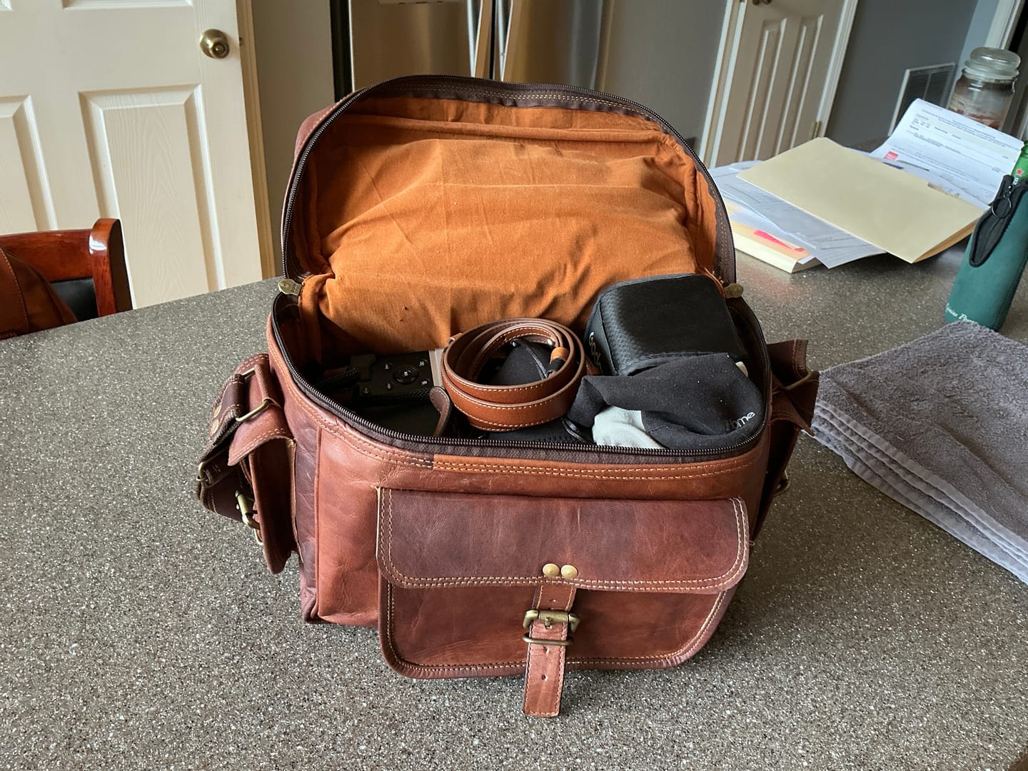 Customer photo review of The Simmons Camera Bag
