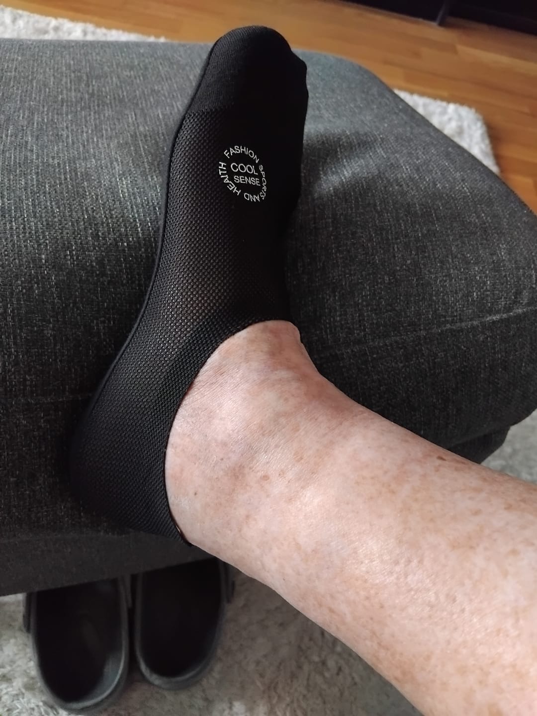 Customer photo review of Ankelstrumpor i bambu med mild kompression