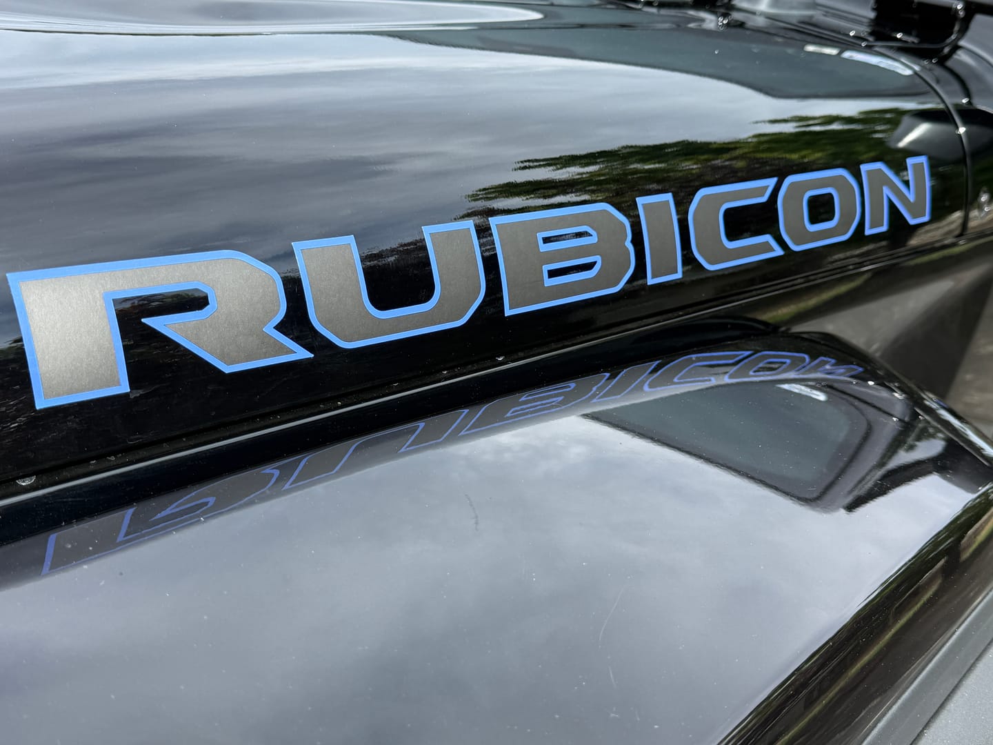 Customer photo review of RUBICON Hood Lettering | Set of 2