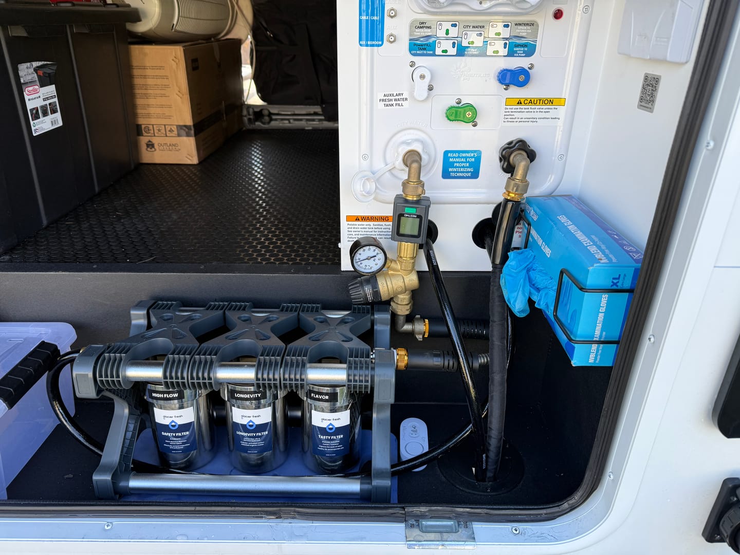 Customer photo review of GlacierFresh AUQAGO 3-Stage RV Water Filter System - Premium Filtration for RVs & Campers