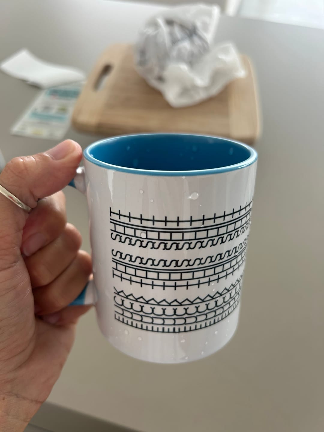 Customer photo review of Hidden Message Mug