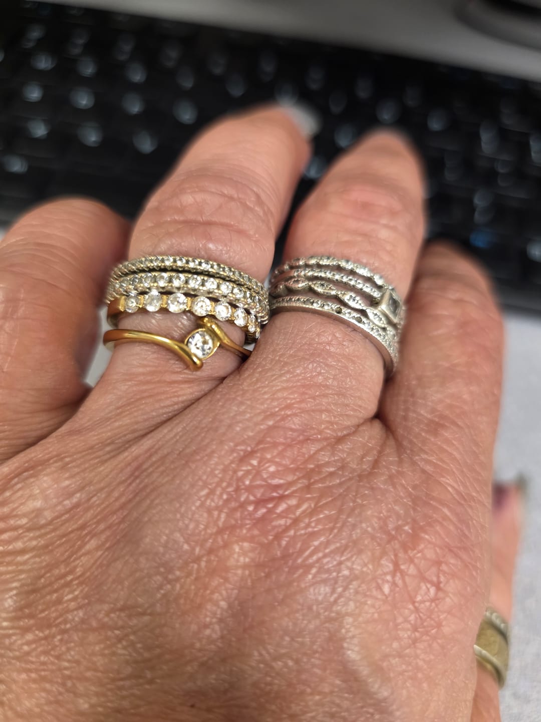 Customer photo review of Celestial Glow Ring