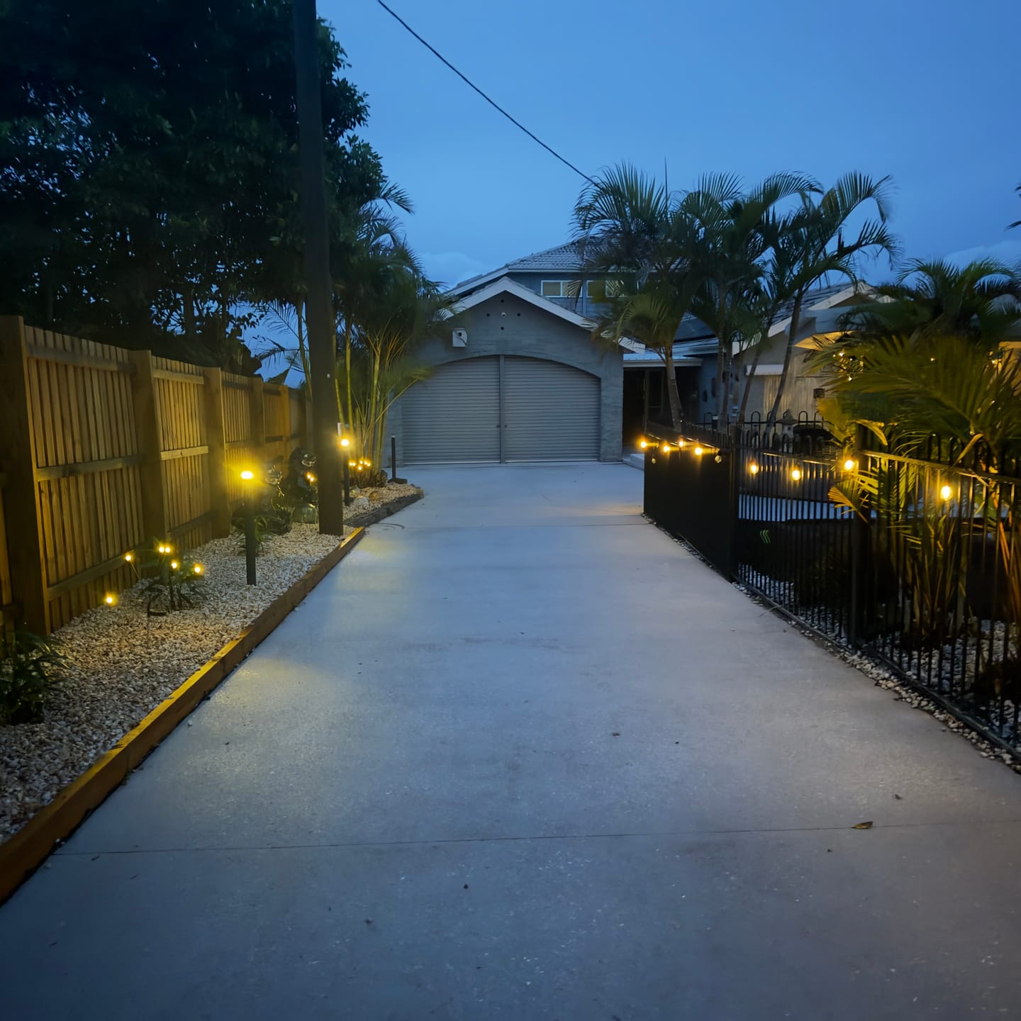 Customer photo review of GardenBrite™ Solar Firefly Lights