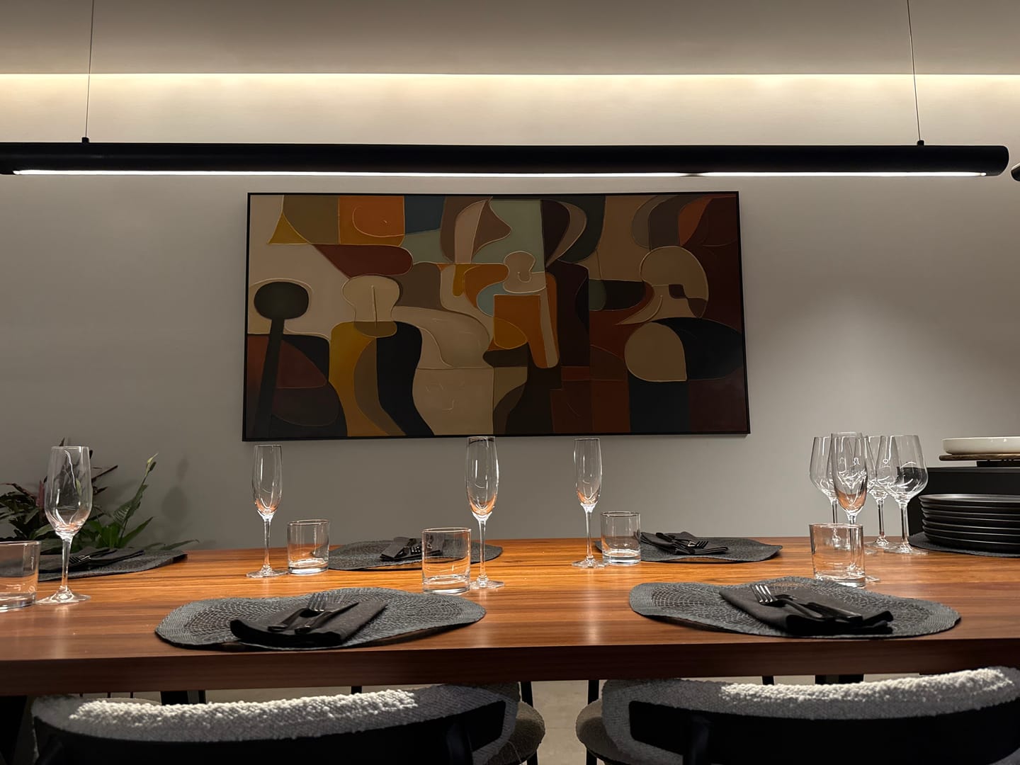 Customer photo review of Abstract Canvas Wall Art #AP292