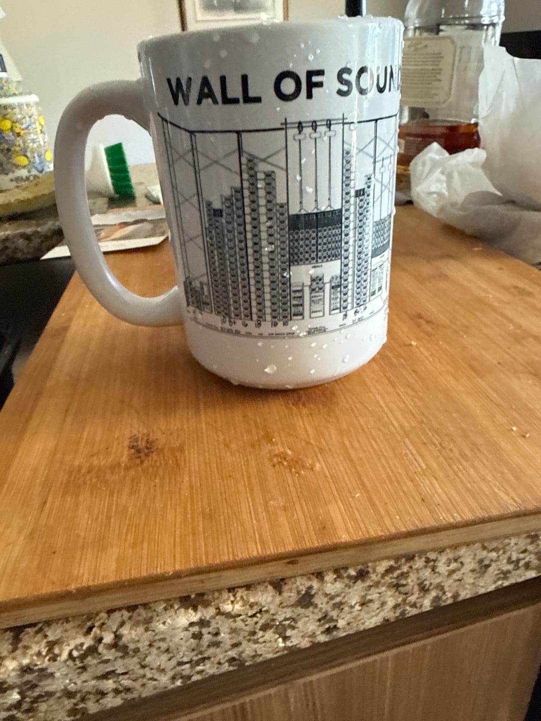 Customer photo review of Big Steve Wall of Sound White glossy mug