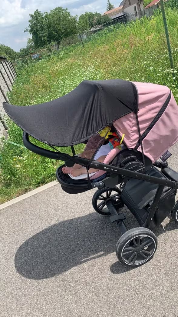 Customer photo review of Sonnenschutz Kinderwagen | Kühler Schatten unterwegs