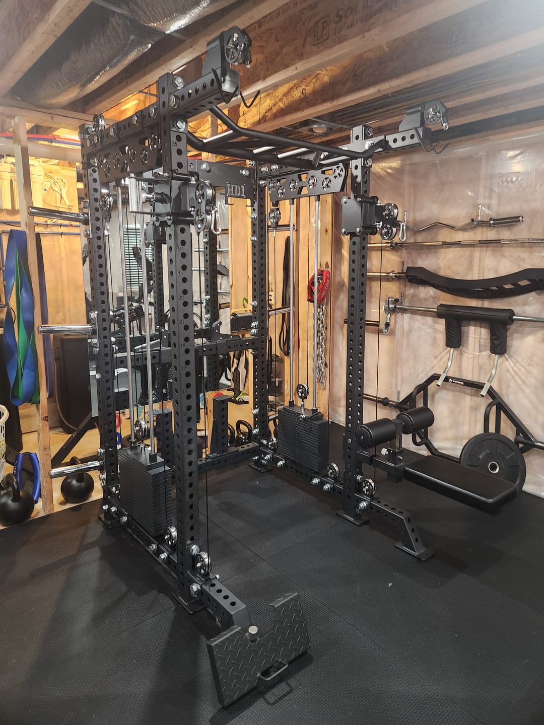 Customer photo review of HD1 Squat Rack Functional Trainer