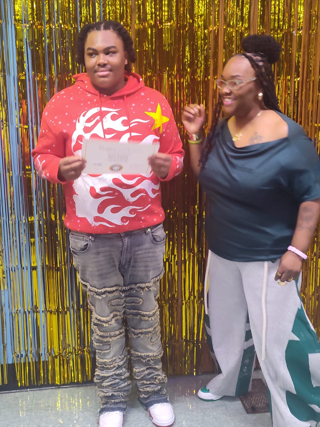 Customer photo review of Aelfric Eden Graffiti Super Baggy Barrel Sweatpants