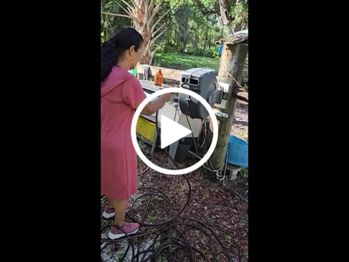 Customer video review of Retractable Garden Hose Reel-1/2in-155ft