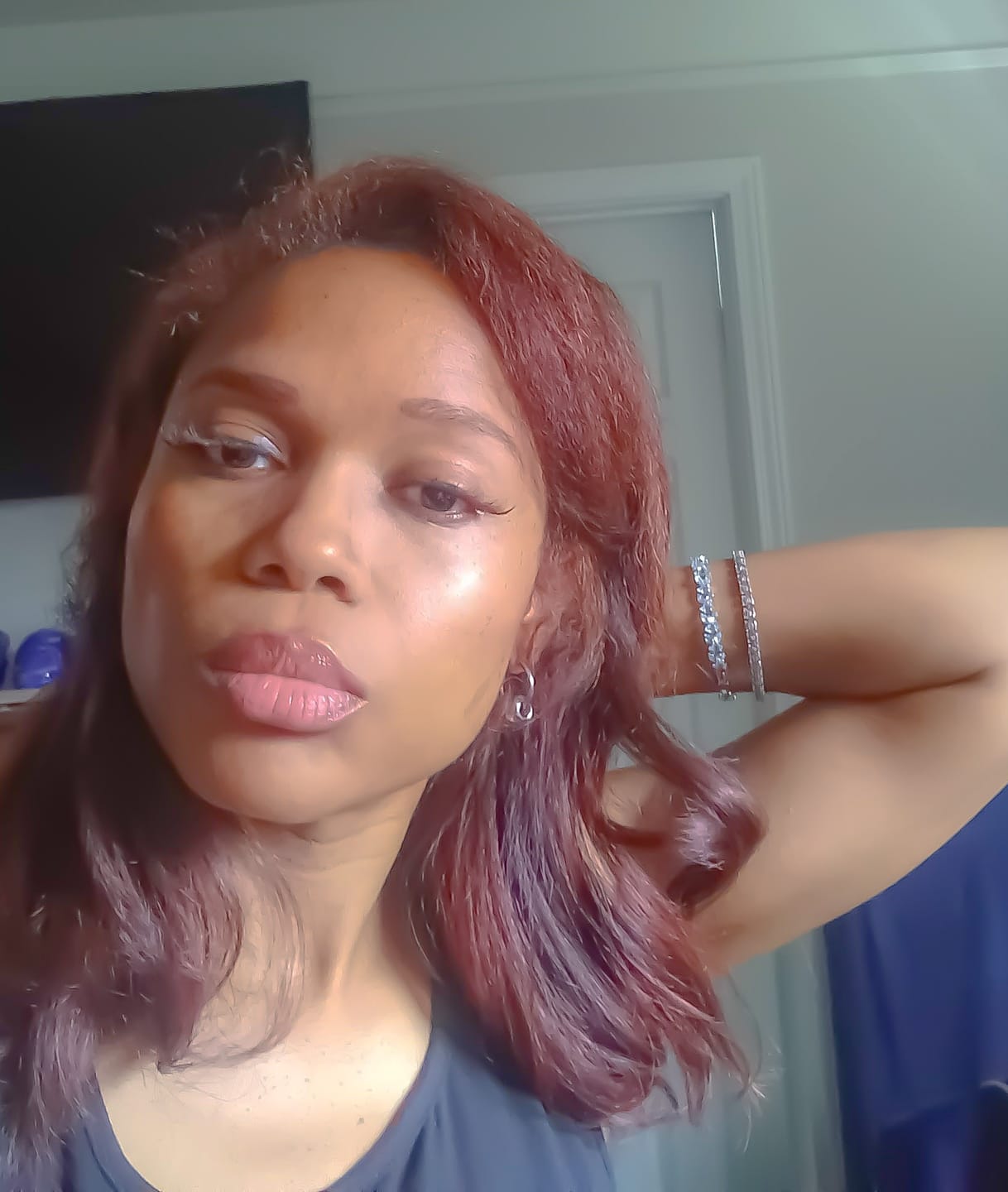 Customer photo review of Outre Quick Weave Half Wig - POPPY