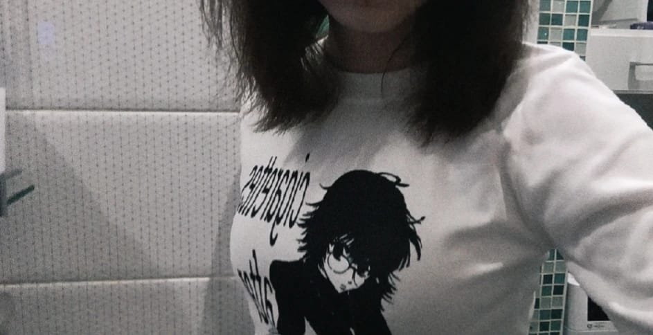 Customer photo review of Cigarettes T-shirt