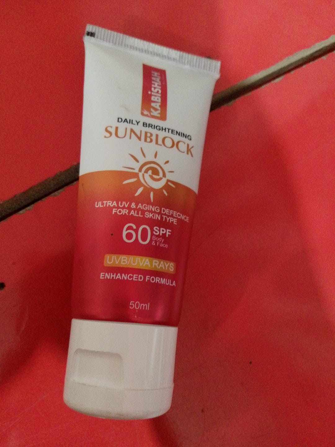 Customer photo review of LuminaGuard Daily Brightening Sunblock