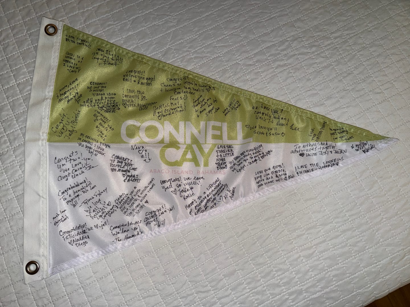 Customer photo review of Custom Pennant Flags