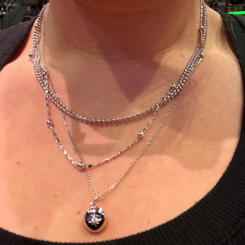 Customer photo review of Custom Photo Locket Necklace