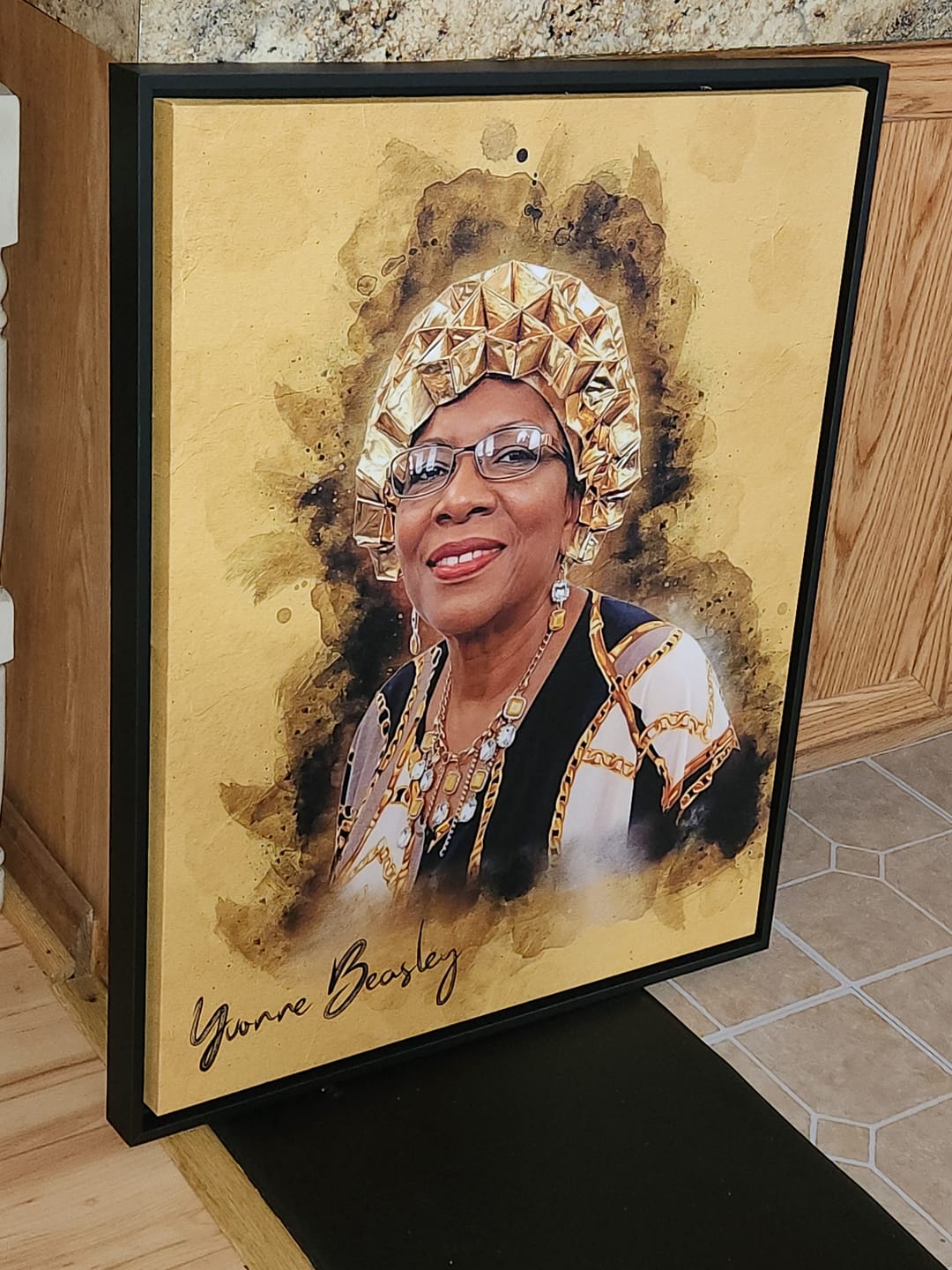 Customer photo review of Personalized photo Painting