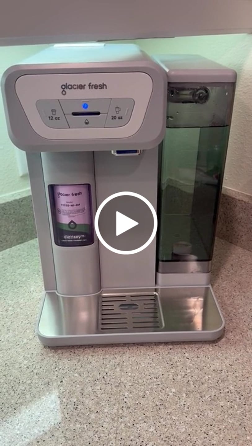 Customer video review of GlacierFresh Countertop Water Filter System, Cold Water Filter System: Instant Chilled & Pure Mineral Water