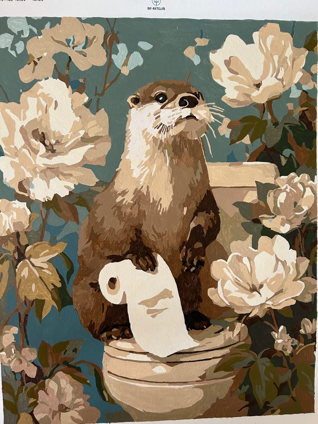 Customer photo review of Otter the helper | Paint by Number