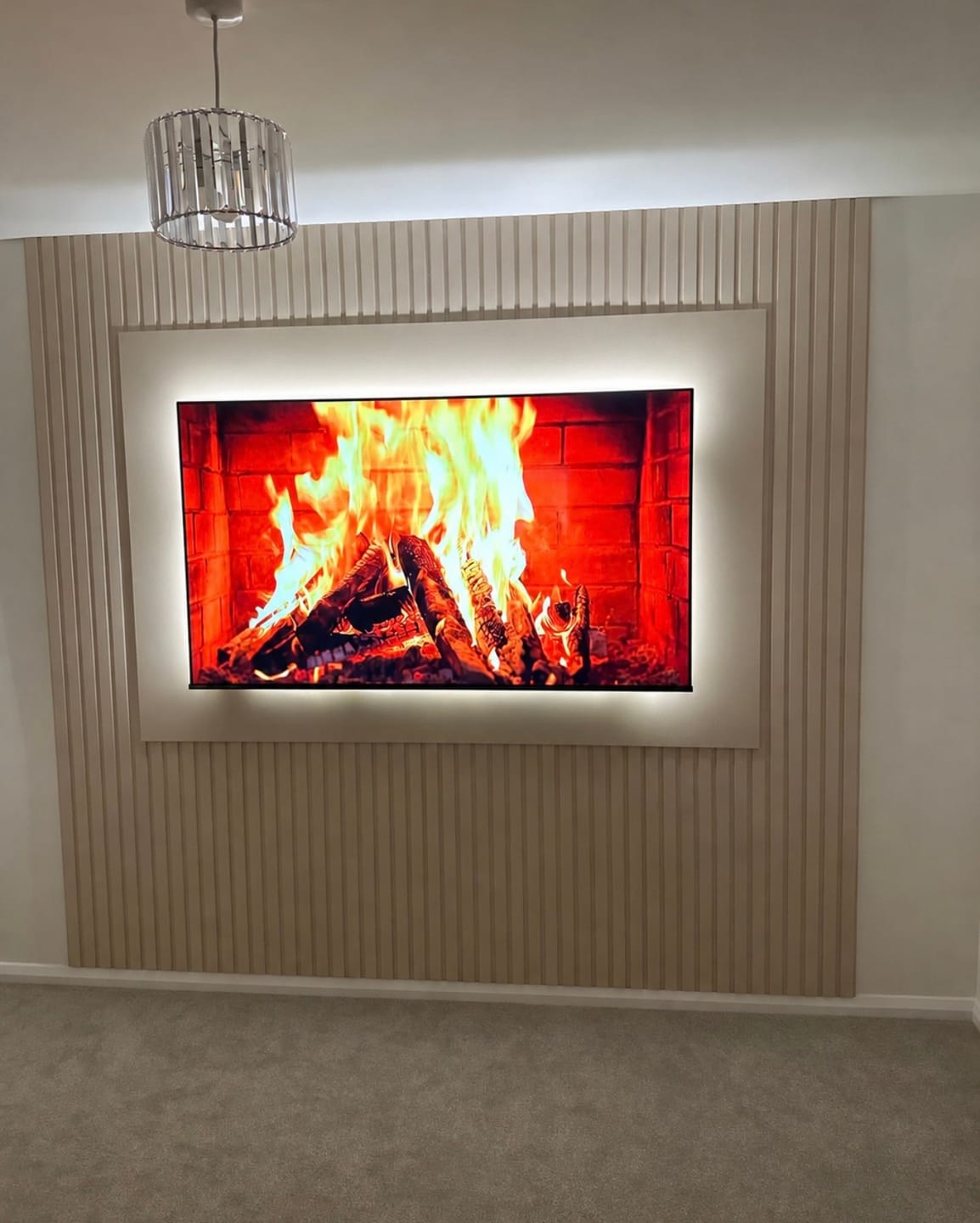 Customer photo review of Paintable MDF Slat Wall Panel (Different Sizes)