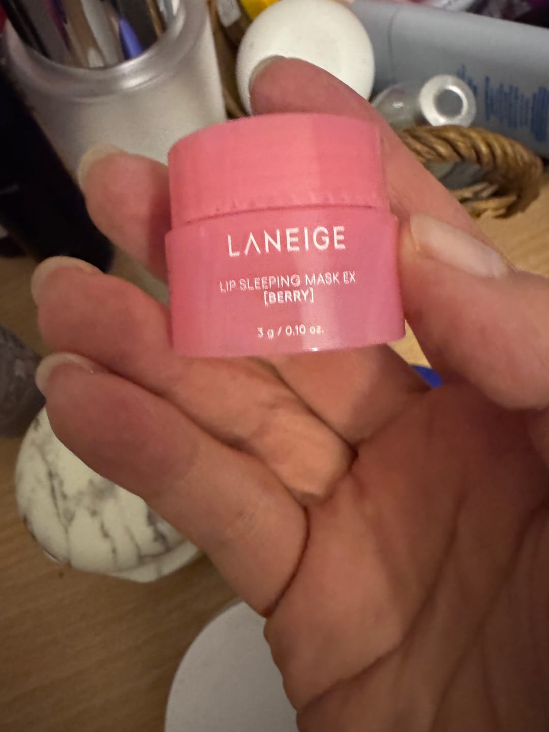 Customer photo review of Nakts maska lūpām LANEIGE Lip Sleeping Mask EX Berry