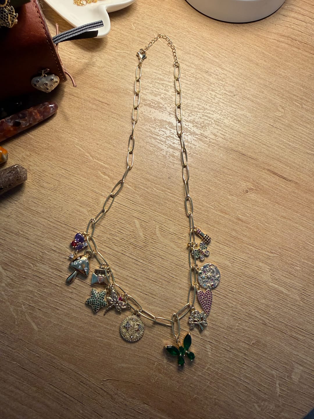 Customer photo review of 9 Charm Necklace Bundle (Pick Your Charms TT LIVE)