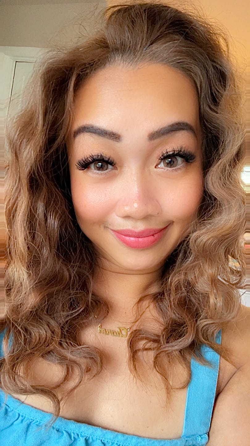 Customer photo review of Hinata Fresh Hazel Brown Prescription Colored Contact Lenses