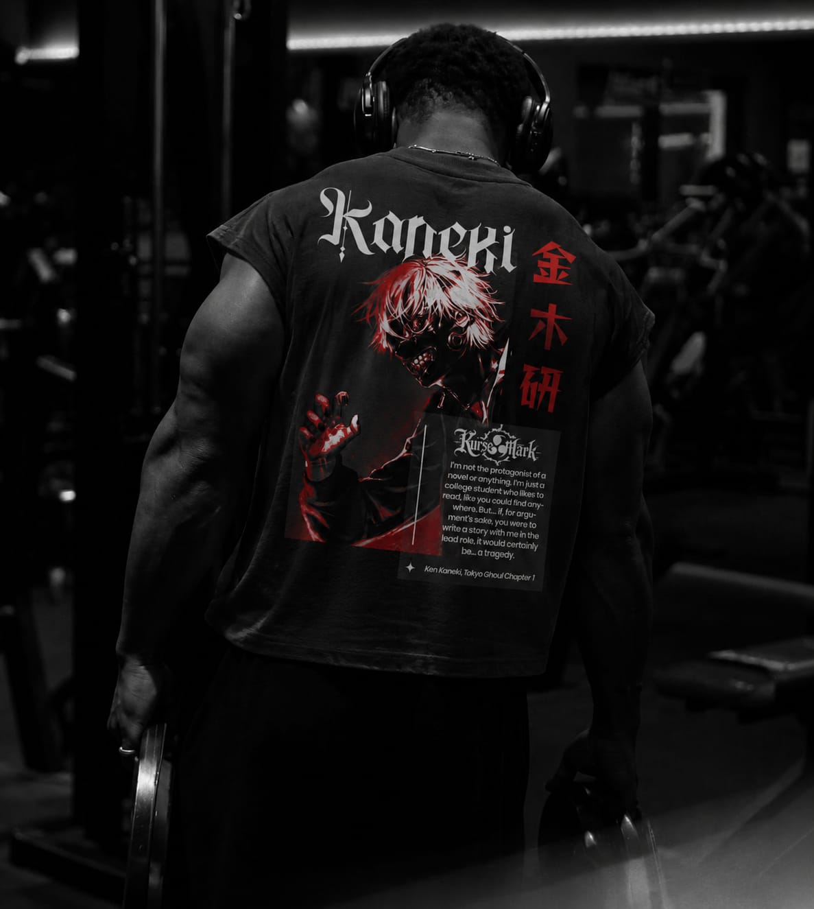 Customer photo review of Ken Kaneki Kurse Mark Tank Top