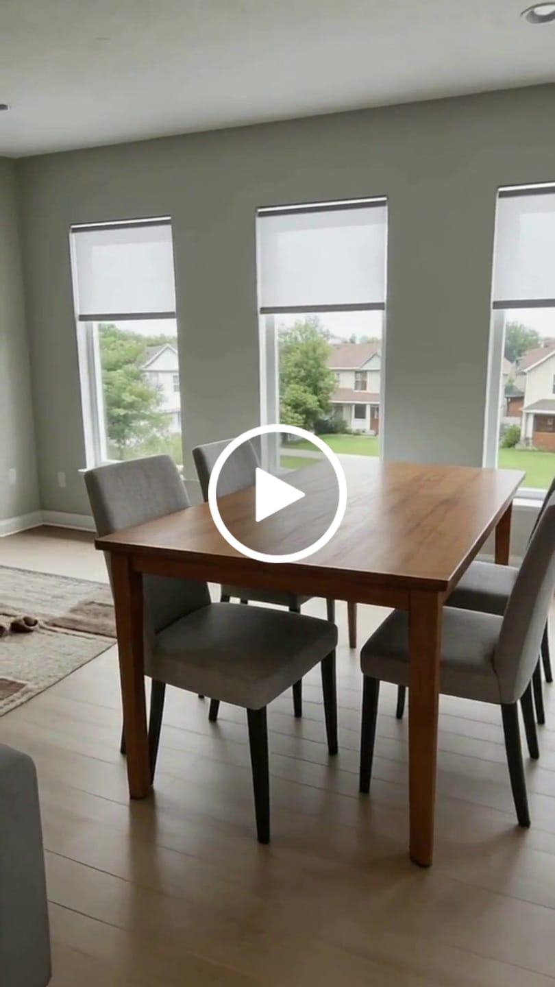 Customer video review of Smart Motorized Light Filtering Sheer Roller Shades Translucent Vision