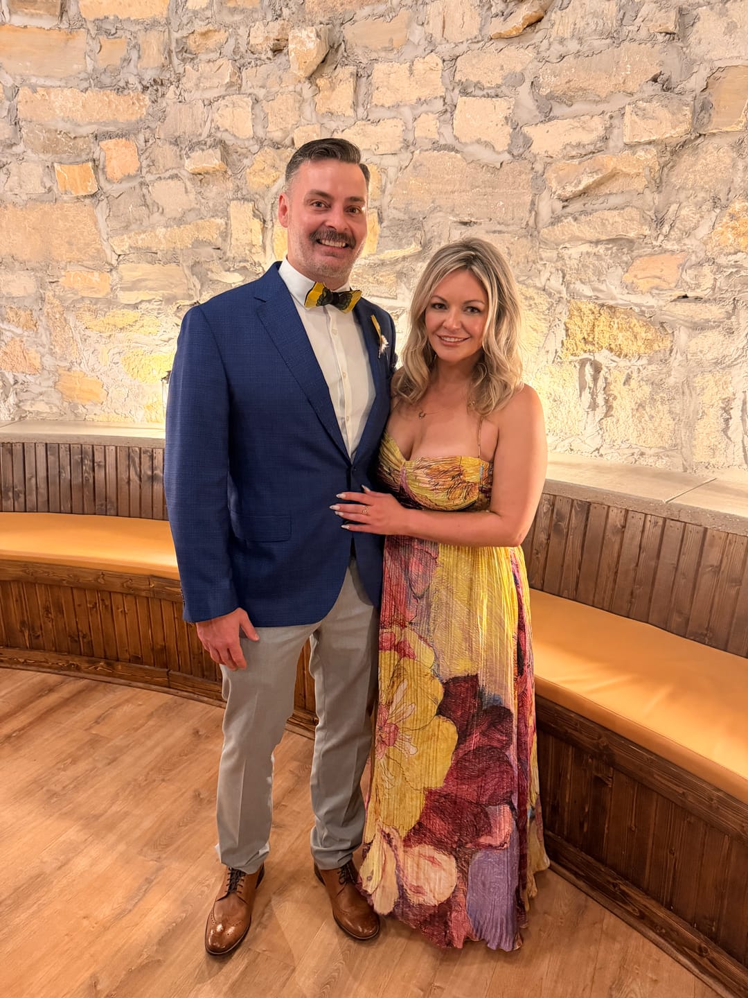 Customer photo review of The Neil - Feather Bow Tie