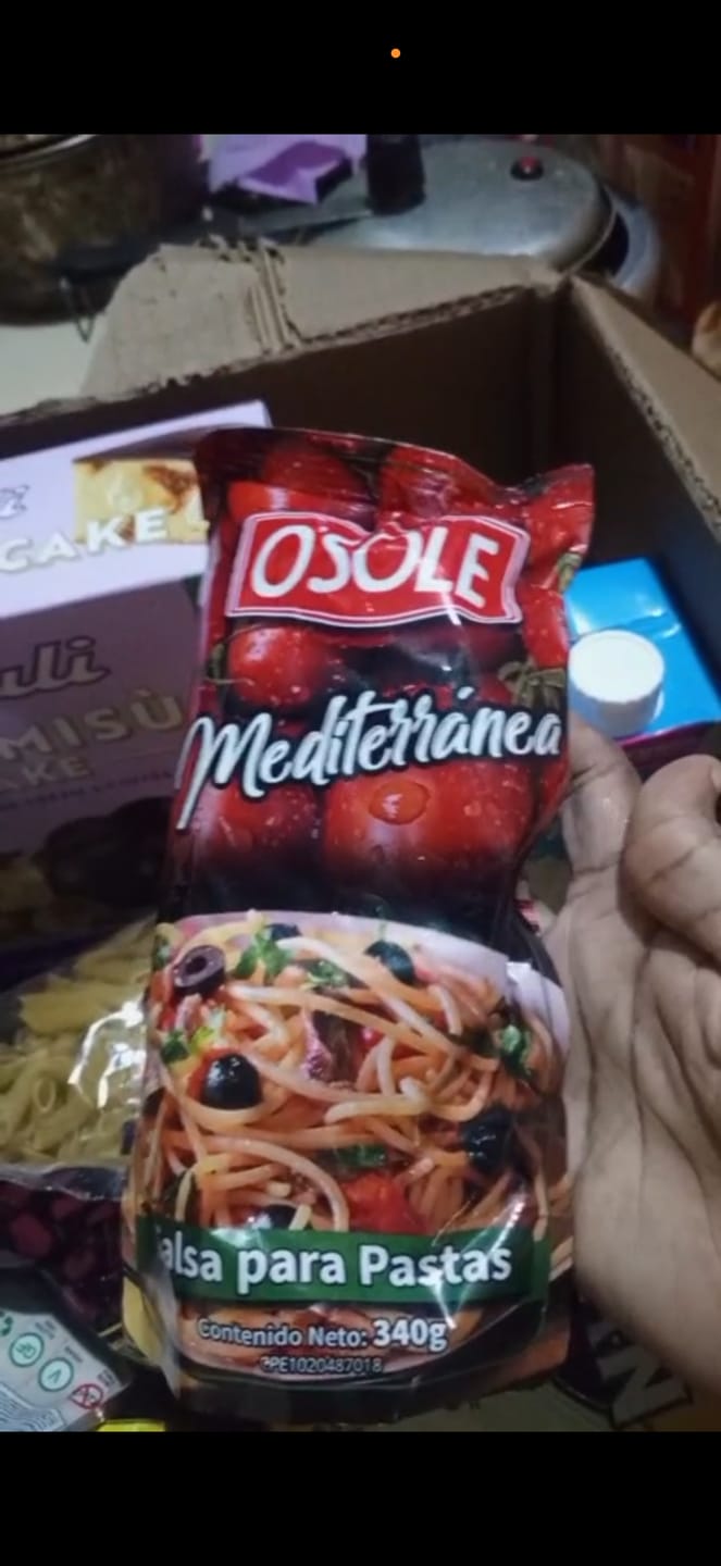 Customer photo review of Salsa O´SOLE Mediterranea para Pastas - 340gr