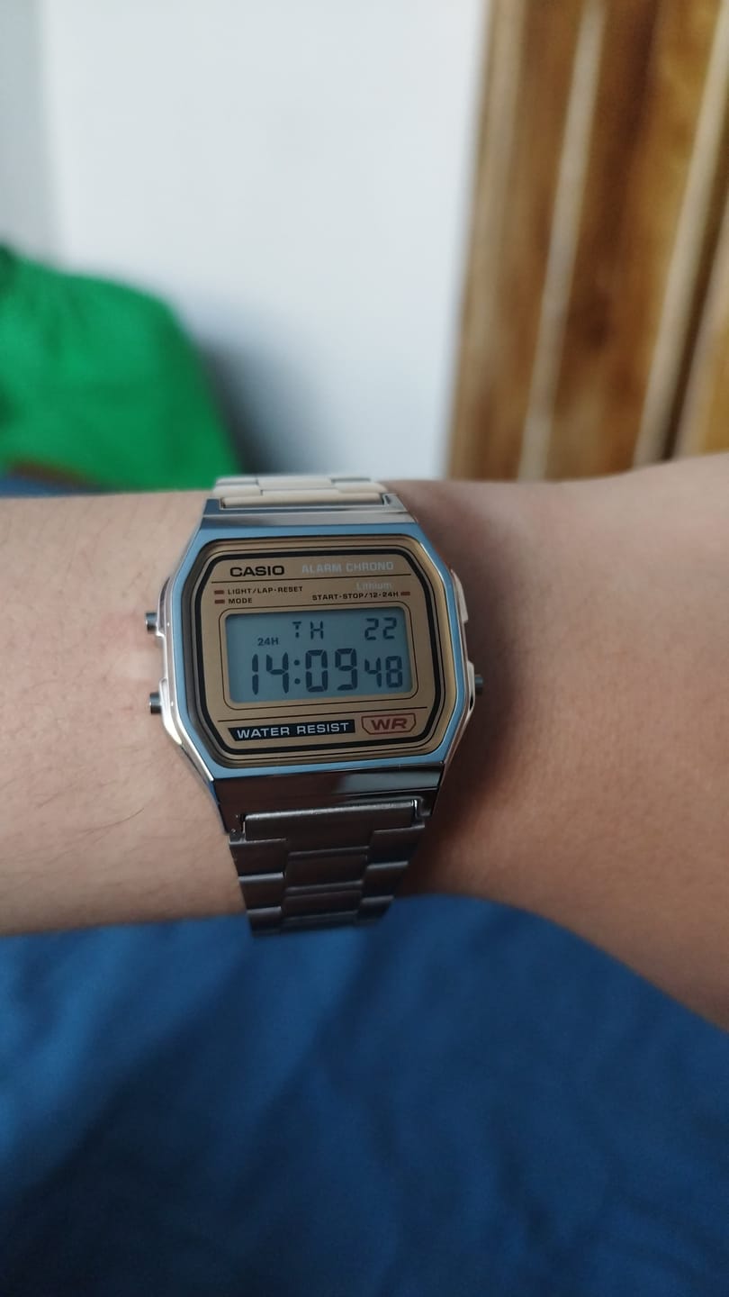 Customer photo review of Reloj Casio Vintage A158WEA-9EF Plateado [EXCLUSIVO]