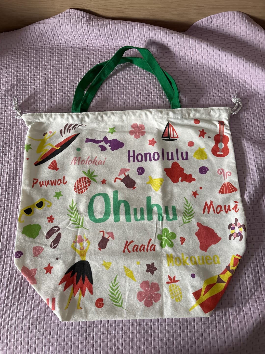 Customer photo review of Ohuhu Canvas Gift Bag for Multi-purpose, Available in Two Sizes