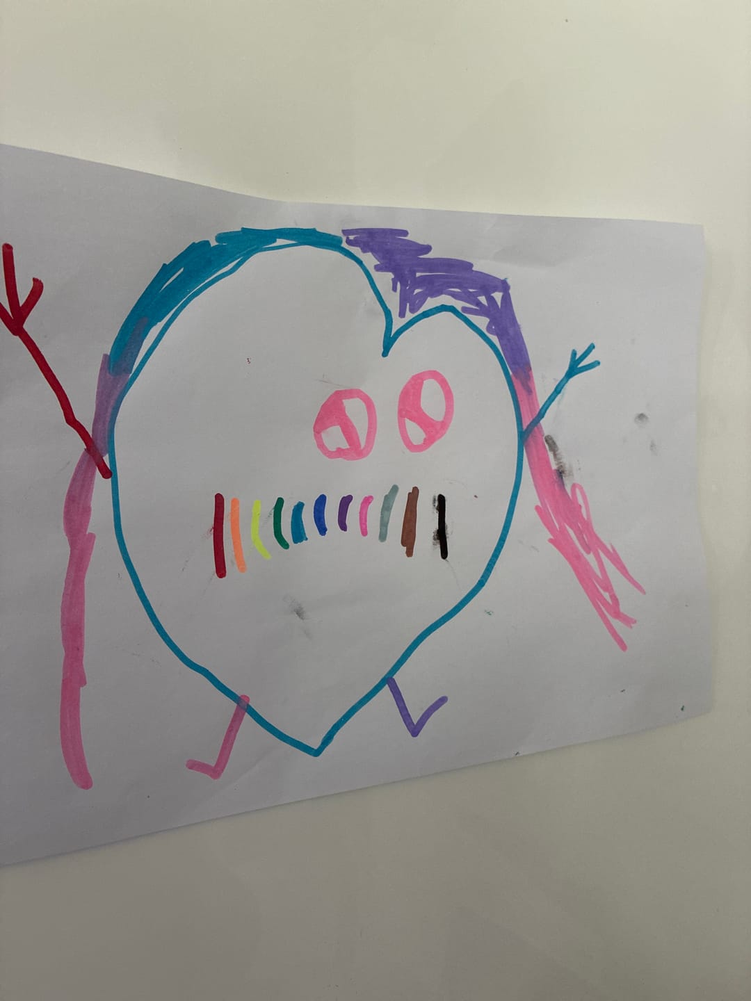 Customer photo review of Ohuhu Washable Acrylic Paint Markers for Kids Bullet Tip