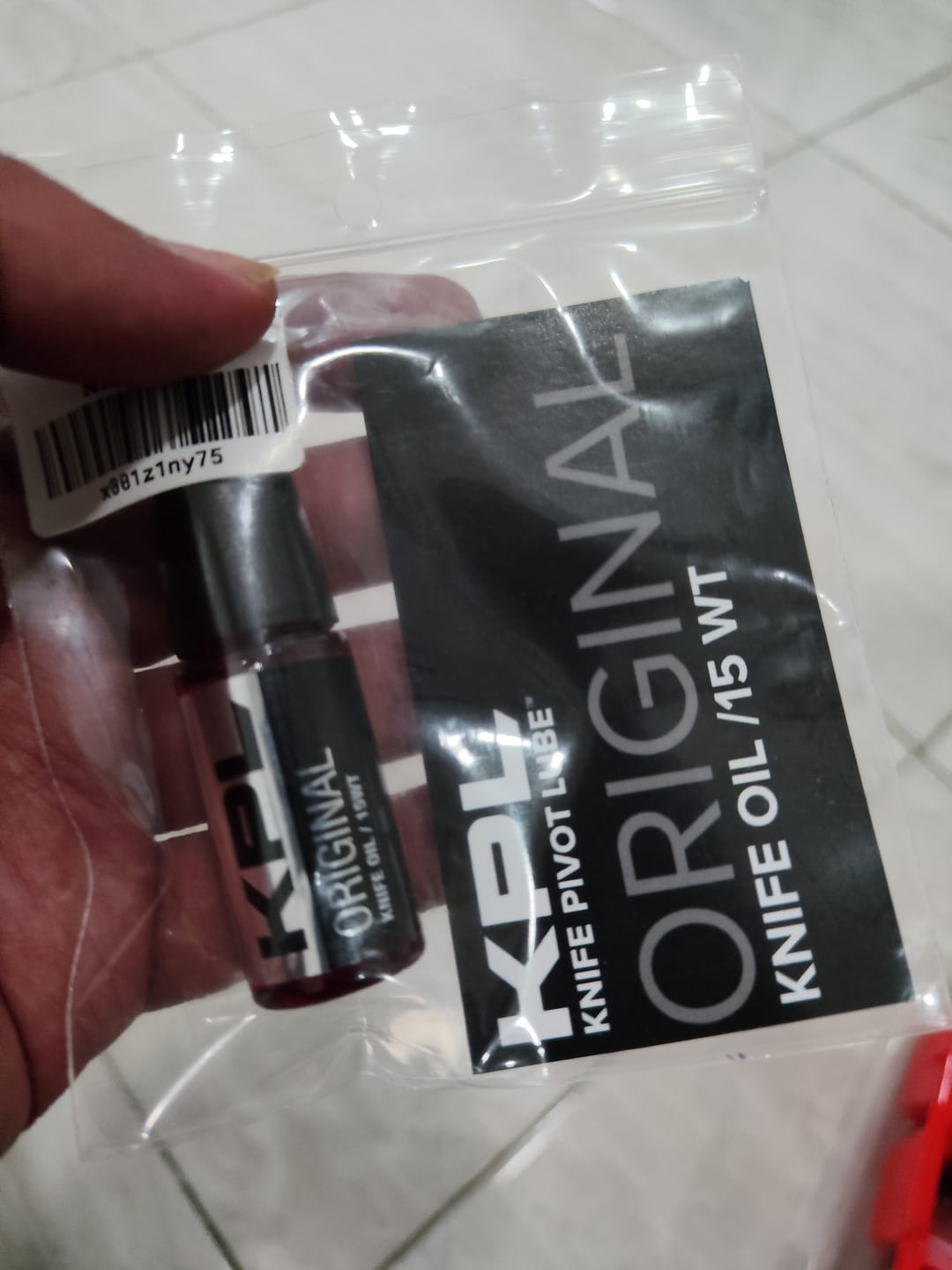 Customer photo review of KPL - Original Knife Oil (10ml)