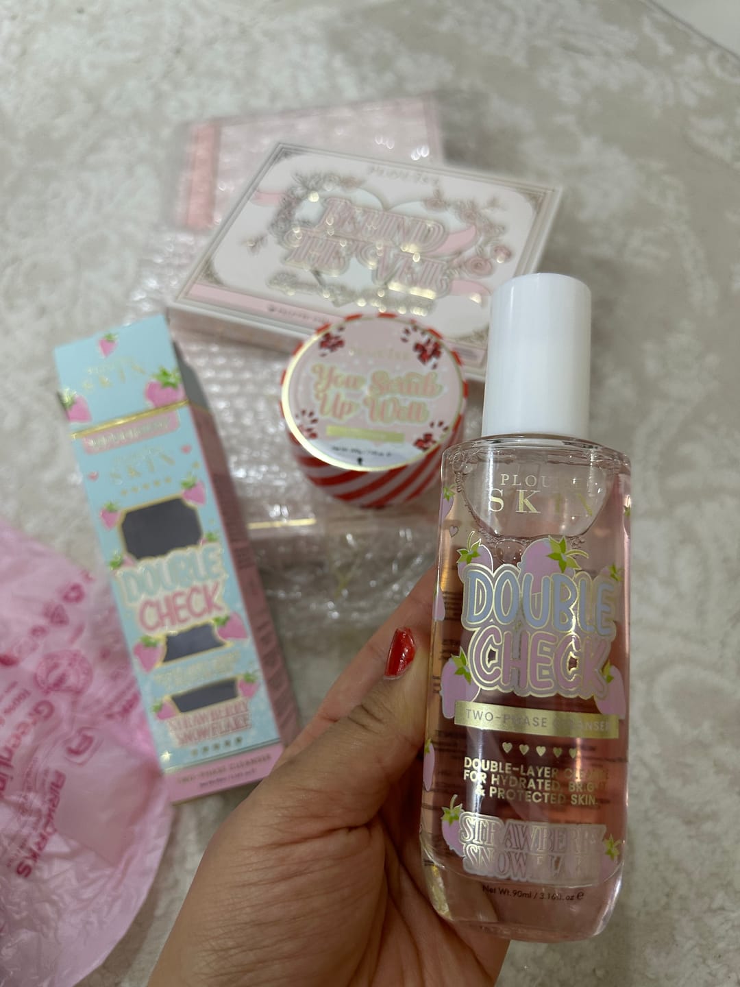 Customer photo review of Double Check Double Layer Cleanser