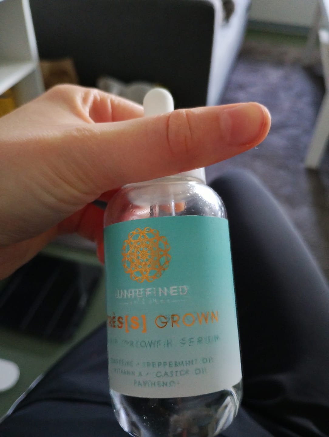 Customer photo review of TRÈS[S] GROWN - Hair Growth Serum