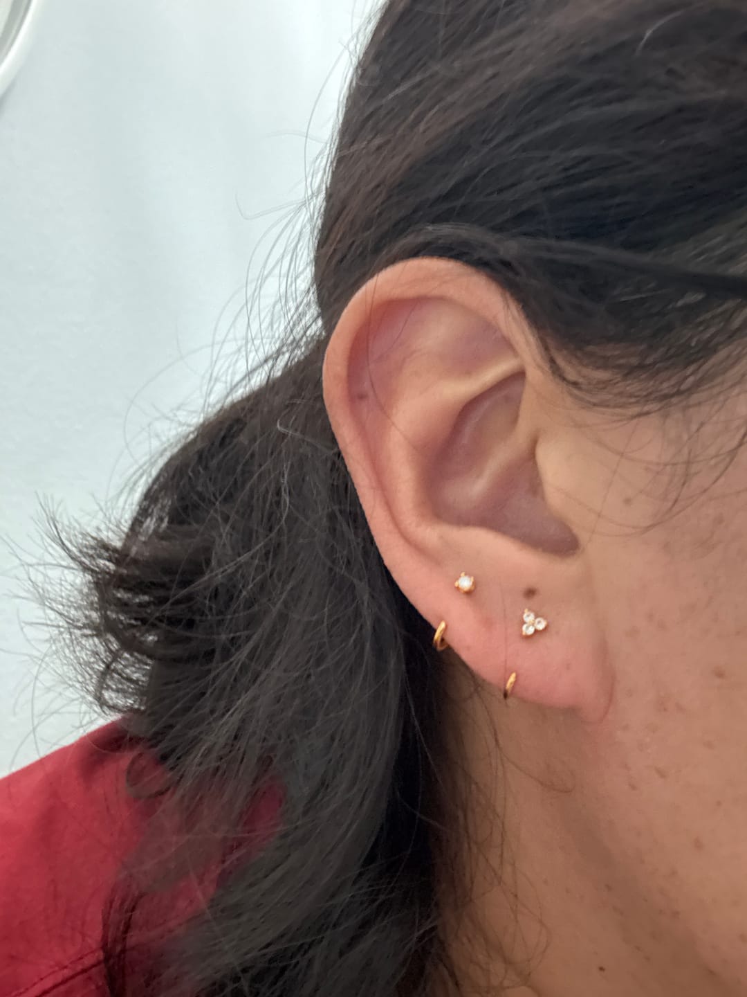 Customer photo review of Stay Close Trinity Hoops