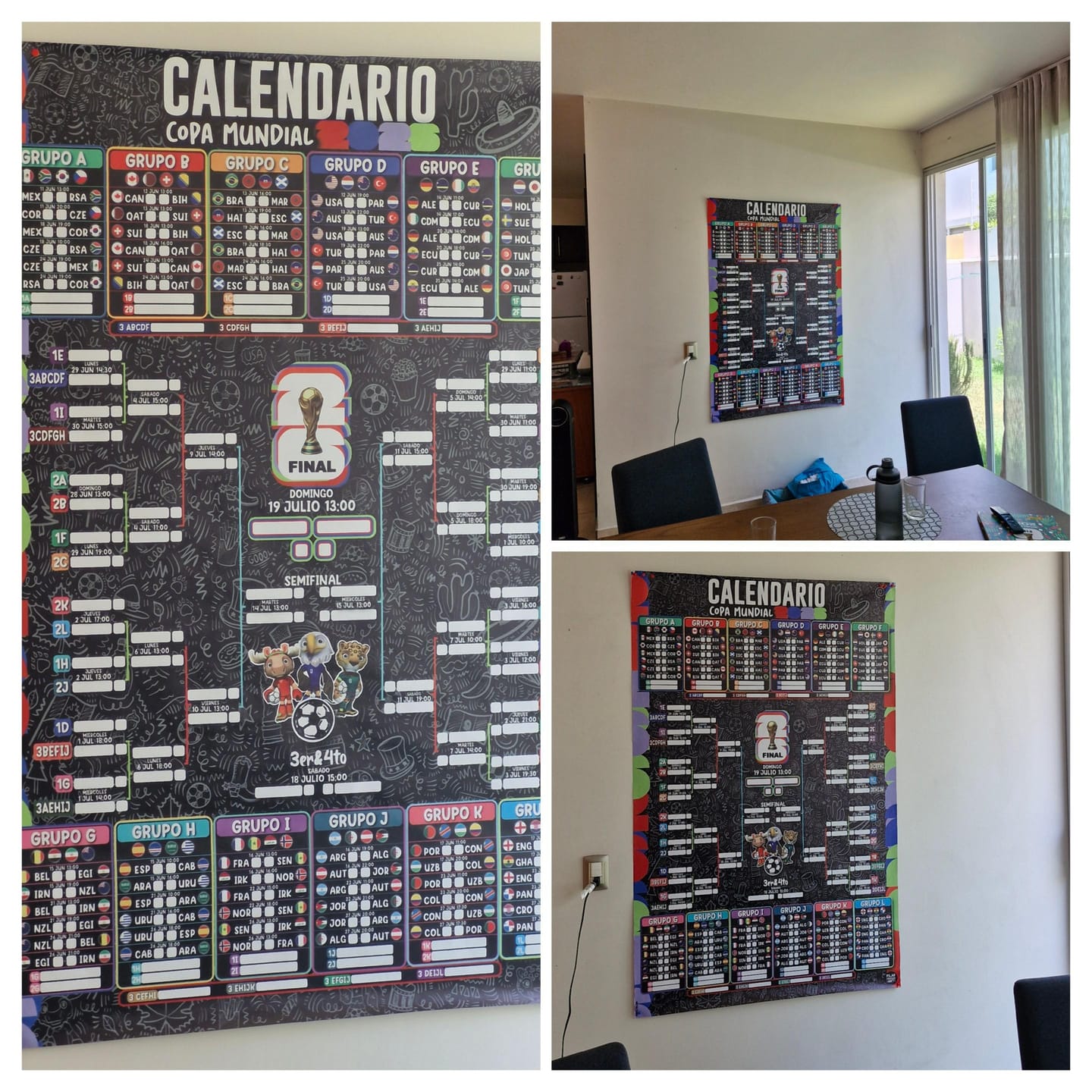 Customer photo review of Calendario Mundial 2026