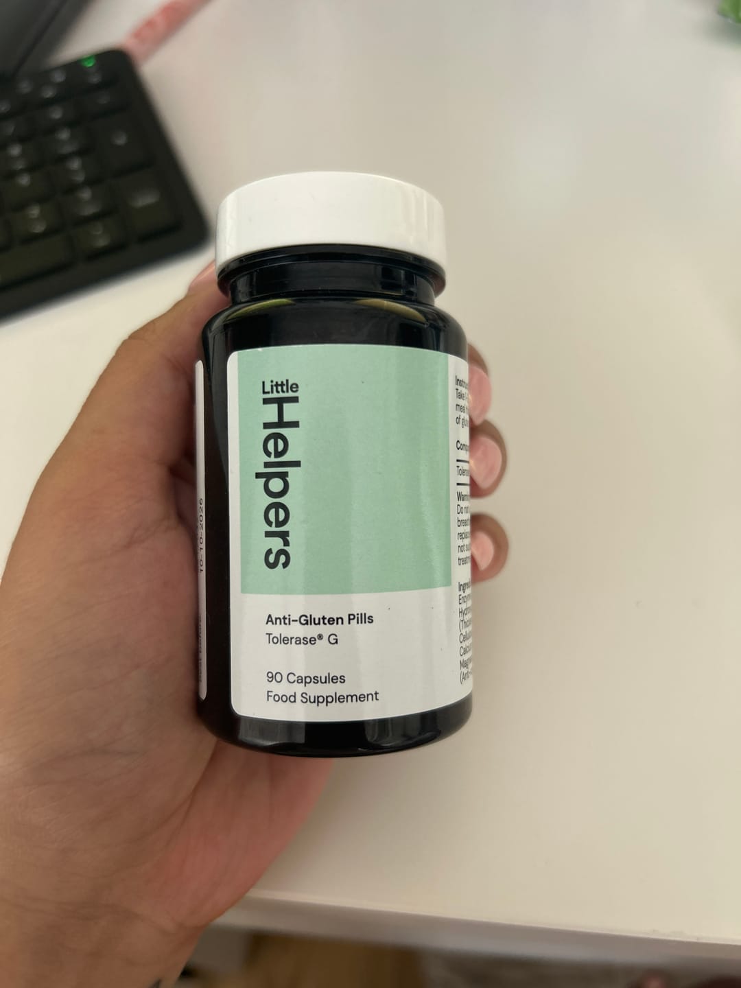 Customer photo review of Little Helpers Anti-Gluten Pills