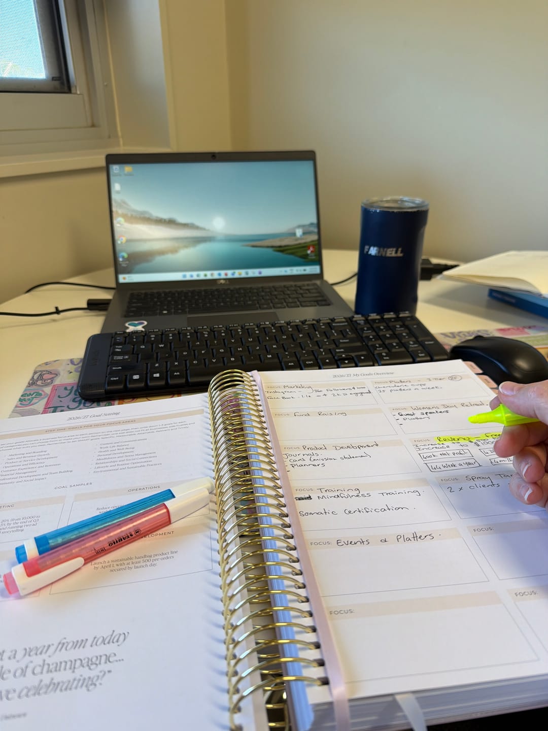 Customer photo review of 2026/27 Financial Year Business Planner - Blush