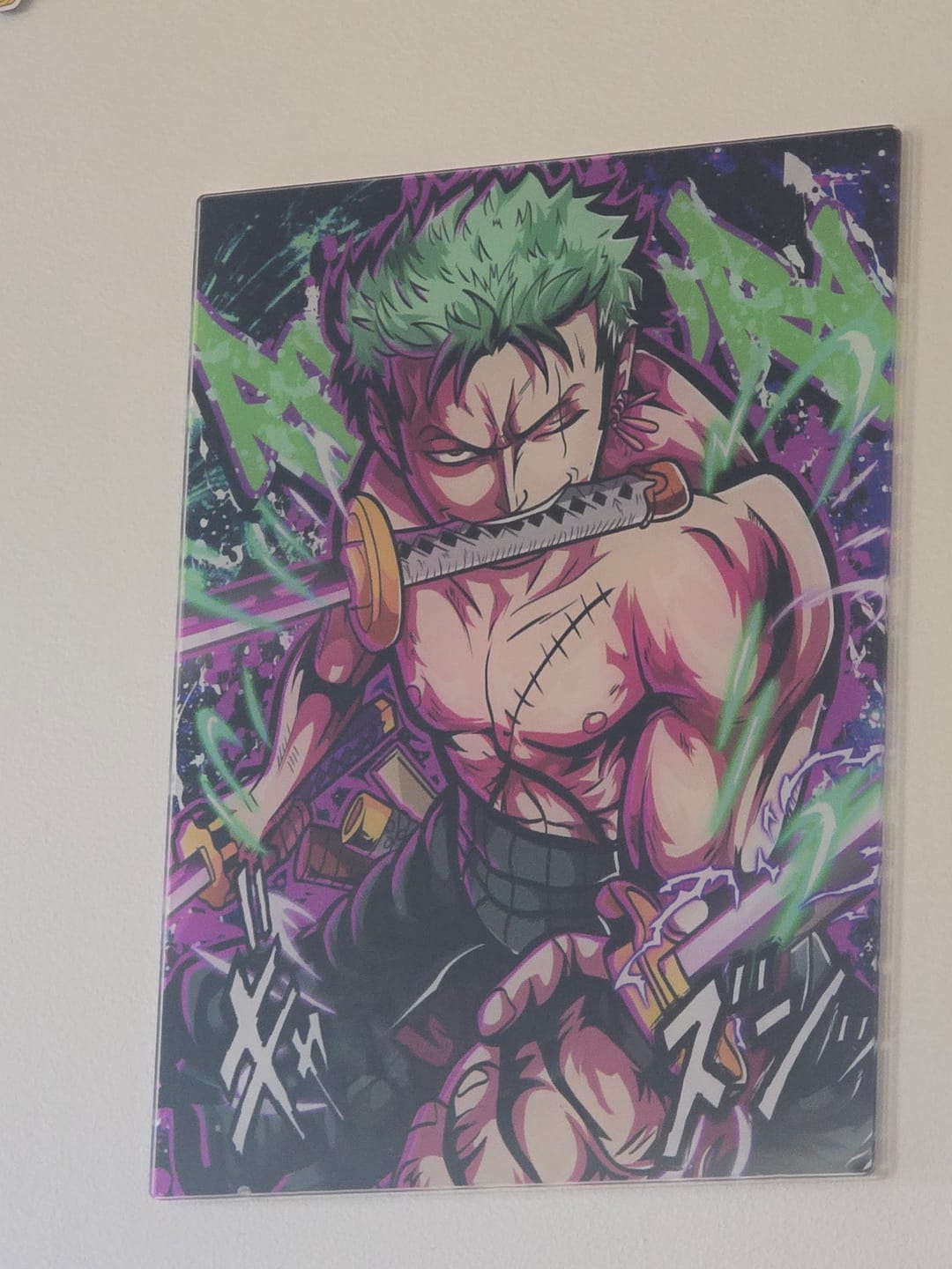 Customer photo review of Zoro Wall Art