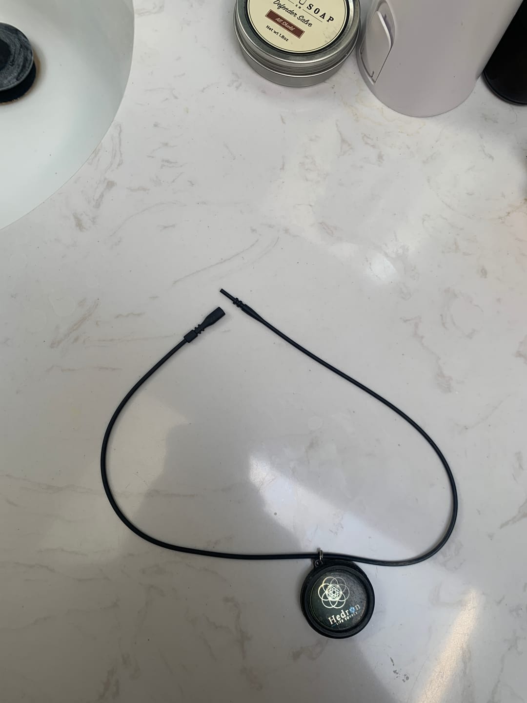 Customer photo review of Hedron Pendant Replacement Silicon Cord ONLY