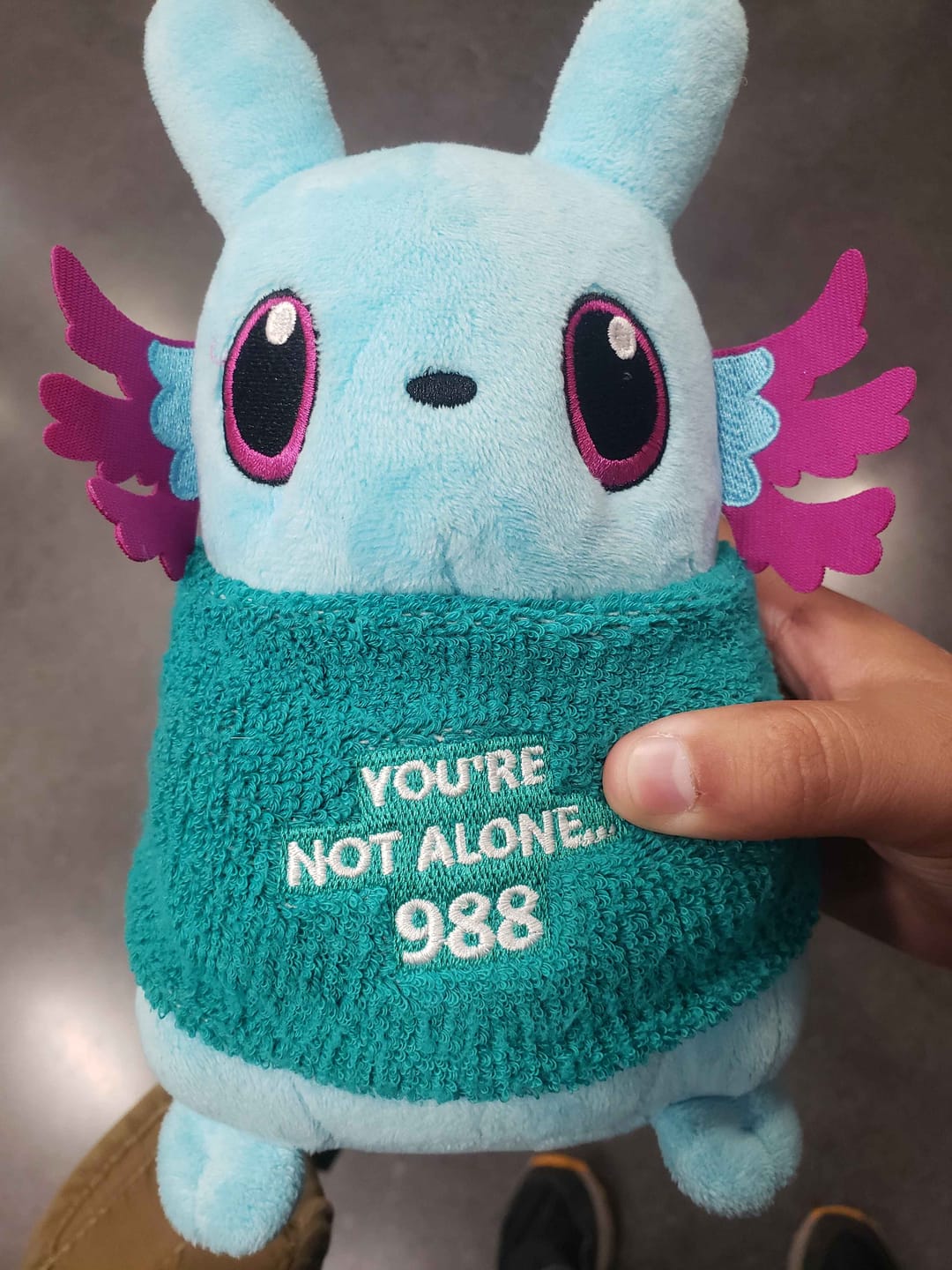 Customer photo review of Rain World - Rivulet Slugpup Plush