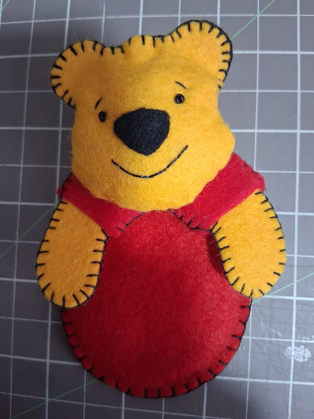 Customer photo review of Pocket Teddy Bear Pooh  PDF Pattern